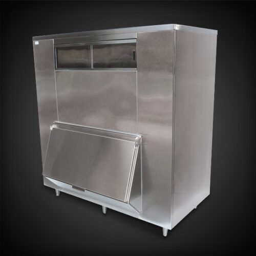 image of stainless steel Ice Bin equipment with single hopper