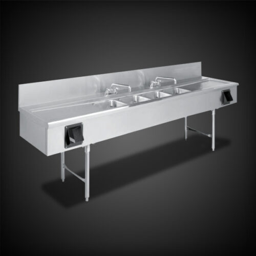 image of 4 bowl sink equipment