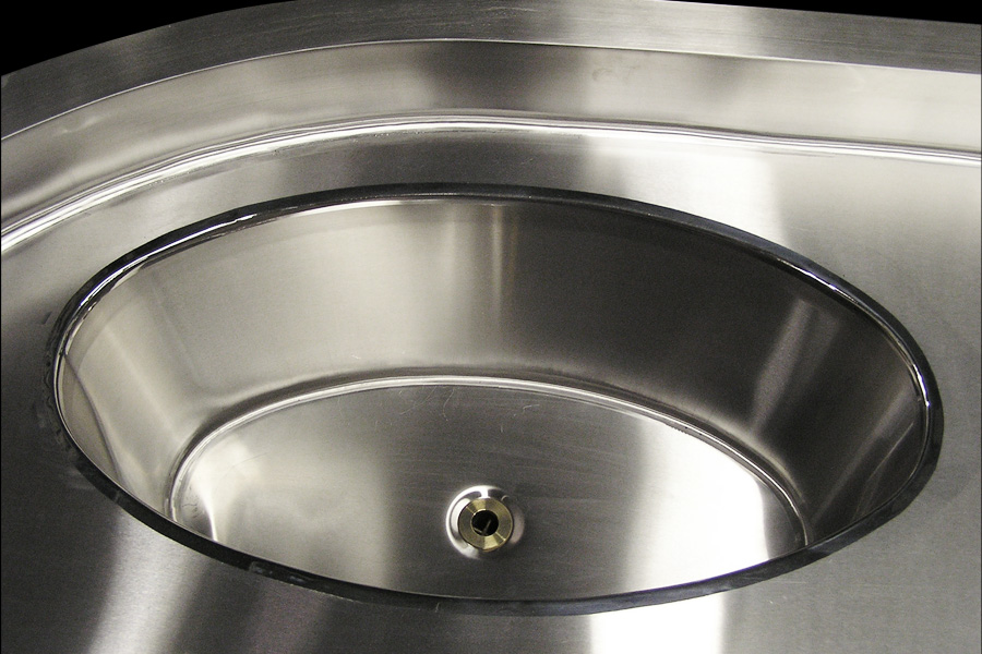 image of custom oval one compartment sink at New York Palace Hotel