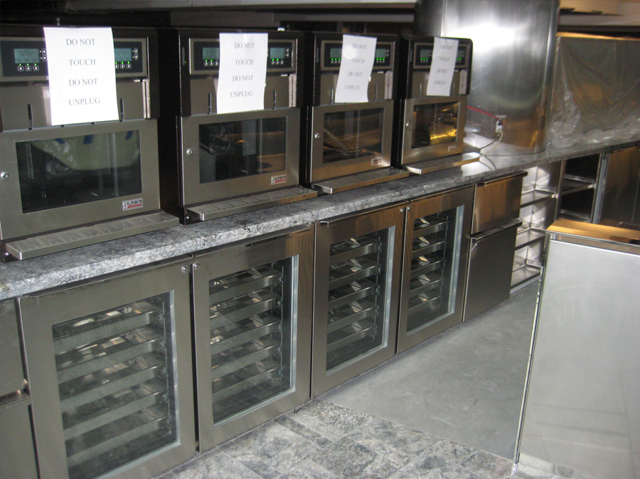 image of custom stainless steel wine display refrigerator at Grand Hyatt Manhattan
