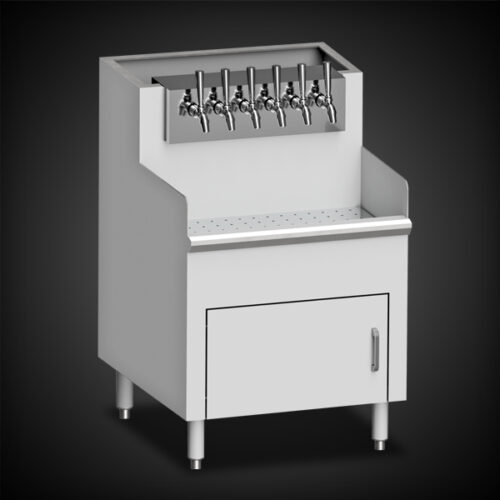 image of stainless steel beverage dispensing station