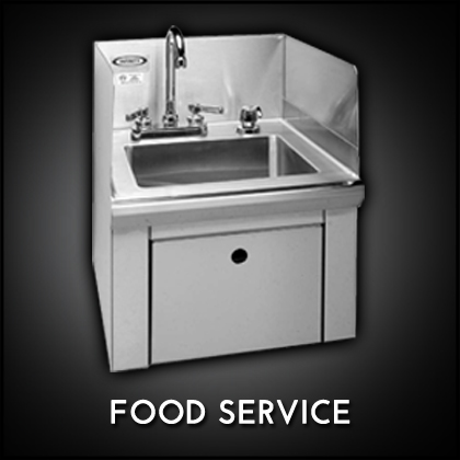 button linking to food service equipment showing hand sink